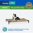 thumbnail image 5 of Coolaroo Cooling Elevated Dog Bed Pro, Medium, Fits in 42in Crates, Nutmeg, 5 of 7