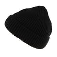 thumbnail image 4 of TISHITA Ribbed Knitted Unisex Ski Beanie Snow Drivers Hat Black, 4 of 8
