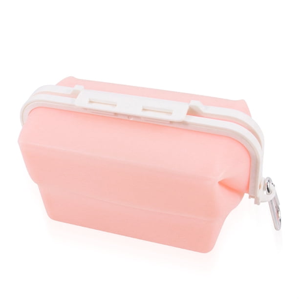 Plegable comida almacenaje bolsa contenedor vegetal fruta microondas calefacción de almuerzo bolsa de almuerzo bolsa de cocina accesorios accesorios rosa Methold HA047920-03