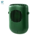 thumbnail image 2 of Deago Mini USB Fan, Portable Hands Free Hanging Neck Fan, Rechargeable Handheld Fan, 3 Speed Adjustable Battery Operated Personal Fan for Desk Outdoor Travel Office (Green), 2 of 10