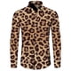 thumbnail image 4 of Camisa elegante para hombre con estampado de leopardo en 3D, cuello vuelto, botones, manga larga, ropa de calle vintage para hombre y mujer, camisetas, 4 of 5
