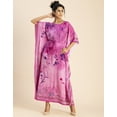 thumbnail image 2 of Printed Viscose Rayon Short Sleeve Kaftan - Round Neck, Relaxed Fit Vacation Wear, 2 of 9