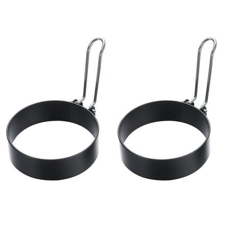 

2Pcs Stainless Steel Cooking Mold Fried Egg Pancake Circle Non-Stick Egg Rings Kitchen Mould Tool