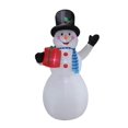 thumbnail image 1 of Muñeco de nieve inflable de Navidad Blossom Inflatables 3,6 m con luz y caja de regalo, 1 of 5
