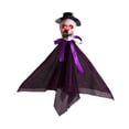 thumbnail image 1 of Decoración colgante de Halloween con sombrero festivo espeluznante para habitación interior y exterior púrpura, 1 of 9