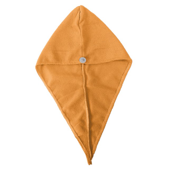 Preciosa toalla de absorción de agua para niños, cabello de secado rápido, gorro envolvente transpirable, baño de Spa (amarillo)