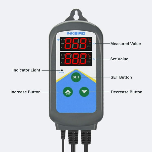 Thermomètre et Inkbird sans fil Inkbird IBS-TH1 PLUS pour téléphone Android  et iOS