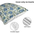 thumbnail image 6 of Boho Navy Blue Pillow Covers 18x18 Inch 2 Pcs Sage Green Vintage Floral Decor Throw Pillows Spring Flower Summer Outdoor Farmhouse Decoration Pillowcase Cushion Cover for Couch Sofa Bed, 6 of 6