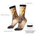 thumbnail image 6 of Honeii Golden Horned White Dragon Print Adult Socks,Crew Socks,Casual Calf Socks,Daily Wear Socks for Men & Women, Perfect for Sports, Casual and Everyday Use, 6 of 6