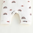 thumbnail image 4 of eczipvz Baby Bodysuit Girls Boys Short Sleeve Rainbow Prints Romper Bodysuits Jumpsuit 8 Month Old Baby (White, 12-18 Months), 4 of 5