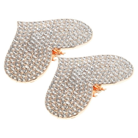 2 Pcs Shoe Charms Jewelry Clips High Pressure Socks Hollow Woman Rose Gold