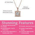 thumbnail image 3 of Cate & Chloe Ekatrina 18k Rose Gold Plated Pendant Necklace with Swarovski Crystals Gift for Women, 3 of 7