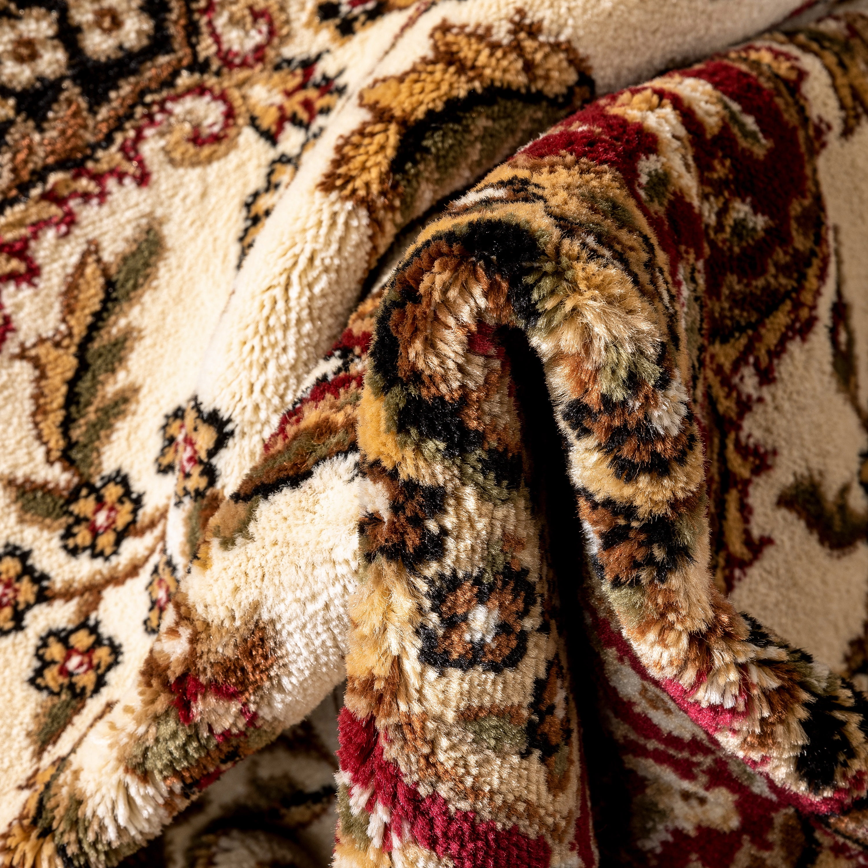 Well Woven Barclay Medallion Kashan Traditional Oriental & Persian Ivory 7'10" x 9'10" Area Rug