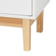 thumbnail image 6 of Pemberly Row White and Brown Wood and Gold Metal 2-Door Storage Cabinet, 6 of 10