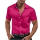 thumbnail image 2 of pstuiky camisetas de hombre, Camisa informal de manga corta con solapa y botones de color liso para fiesta de baile para hombre camisas casuales para hombre xl, 2 of 8