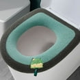 thumbnail image 3 of LSLJS Toilet Seat Cushion Warm & Soft Thicked Padded Toilet Seat Washable Reusable Toilet Seat-Home Easy Installation Cleaning, 3 of 6