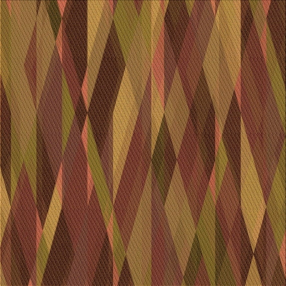 Ahgly Company Machine Washable Indoor Square Transitional Saffron Red Area Rugs, 5' Square