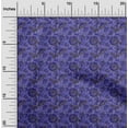 thumbnail image 2 of oneOone Cotton Poplin Medium Blue Fabric Batik Sewing Material Print Fabric By The Yard 42 Inch Wide, 2 of 5