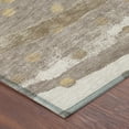 thumbnail image 3 of Addison Rugs Chantille Indoor/Outdoor Transitional Stripes Taupe Machine Washable Rectangle Rug, 8' x 10', 3 of 8