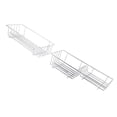 thumbnail image 1 of Estante Flotante de Inodoro, Instalacia Fácil Multifuncional 2 PCS Establecido Estante de Almacenamiento de Colgantes de Baña de Hierro Para Hotel, 1 of 7
