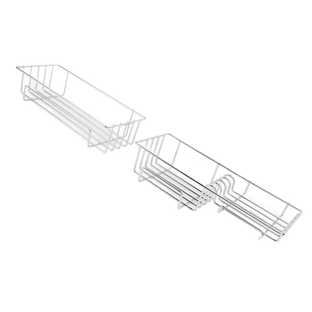 Estante Flotante de Inodoro, Instalacia Fácil Multifuncional 2 PCS Establecido Estante de Almacenamiento de Colgantes de Baña de Hierro Para Hotel
