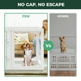 thumbnail image 3 of FXW AuraSpace Acrylic Indoor Dog Playpen for Medium Dogs, 35 Inch, 6 Panels, White, 3 of 7