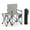 Gray, variant on Gymax Oversized Camping Chair w/Side Table 2 Storage Pockets Cup Holder for Fishing Black