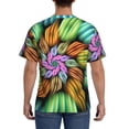 thumbnail image 3 of Bixox Men's Hippie Style Printed Short Sleeve Skinny Athletic T-Shirt, 3 of 6