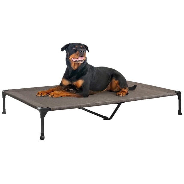 Cama Elevada para Perros Veehoo Exterior con Enfriamiento para Perros Grandes 135x95 cm
