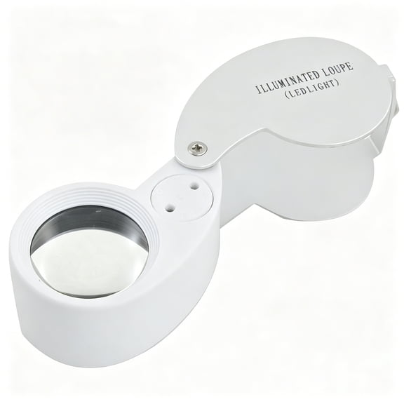 GJX Whistle Shape Led Lamp Foldable Jeweler Loupe Magnifying Glass