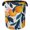 Lemon Floral, variant on Sea Beach Starfish Laundry Basket Collapsible Laundry Hamper, Oxford Cloth Storage Bin for Room/Bathroom/Bedroom/Dormitories 16" X 20.8"