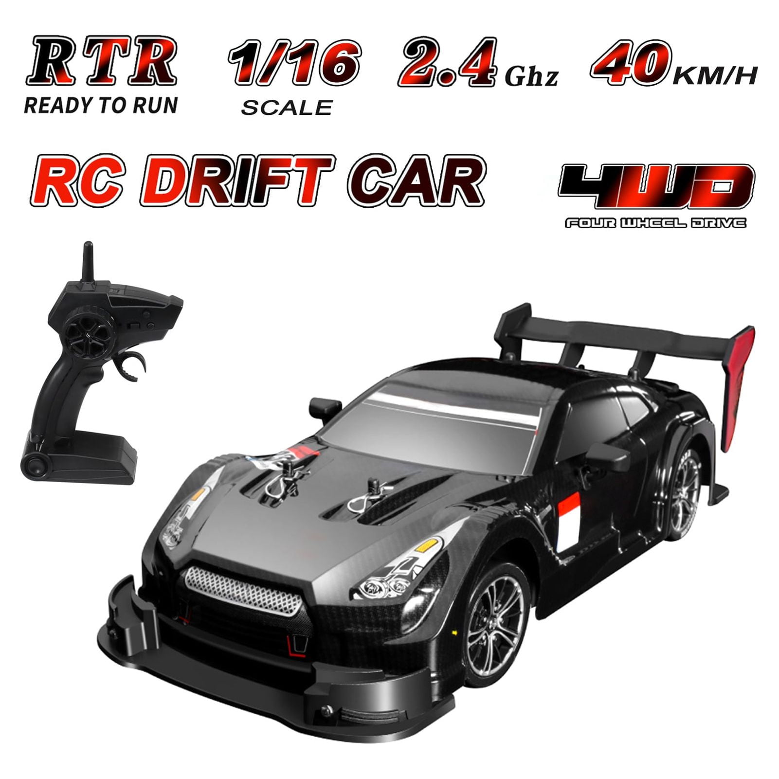 Carros De Control Remoto De Drift RC 1:43 Scale Ready To Run Race