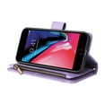 thumbnail image 6 of Feishell for iPhone 8 Plus/7 Plus 5.5 inch Zipper Wallet Case with Wrist Strap & Shoulder Strap,Premium PU Leather Magnetic Clasp Flip Holder Card Slots Crossbody Phone Case for Women Men,Purple, 6 of 18