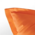 thumbnail image 3 of 2 Pack Standard Brushed Microfiber Pillow Shams with 2" Flange, Super Soft and Cozy, Wrinkle, Fade, Stain Resistant Sham, Orange, 20x26 inches, 3 of 8