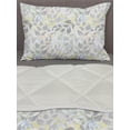 thumbnail image 3 of Foliage Comforter & Sham Bedding Set, Multicolored Abstract Leaves Patterns Leafy Design, 3 pcs Duvet Set Microfiber Filling Quilt, 5 Sizes, Pale Blue Pale Taupe, by Ambesonne, 3 of 4
