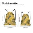 thumbnail image 2 of Xecao White Wine Seamless Pattern Sports Drawstring Backpack - String Swim Gym Bag with Wet Proof Pocket for Women&Men-Small, 2 of 6