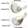 thumbnail image 2 of WYZCTTD Small Birds Statues White Ceramic Home Decor Modern Style Decorative Ornaments Animal Figurines for  Home Office Cabinets (2Pcs White), 2 of 6