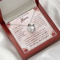 thumbnail image 7 of To My Mom Necklace from Daughter – Forever Heart Pendant with Cubic Zirconia – Sentimental Mother Gift Jewelry for Mom Birthday Christmas Mother’s Day Gift, 7 of 7