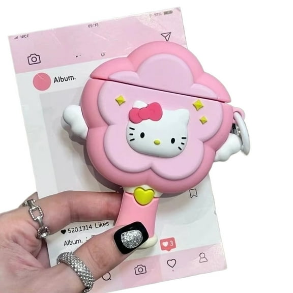 For AirPods 4 1 2 3 Pro Pro2 Earphone Case Cute Mace Cartoon Silicone Protective Headphone Box With Pendant Cover