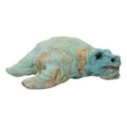 thumbnail image 2 of Marine Sea Turtle Hand Crafted Paper Mache In Colorful Sari Fabric Figurine, 2 of 4