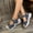Blue, variant on Daolelai Women's Summer New Large Size Thick Sole European and American Sandals
