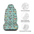 thumbnail image 4 of Wukai winter ski Dachshund Full Set Car Seat Covers with Soft Padding Universal Auto Front Seats Protector and Cushion Mat, 4 of 5