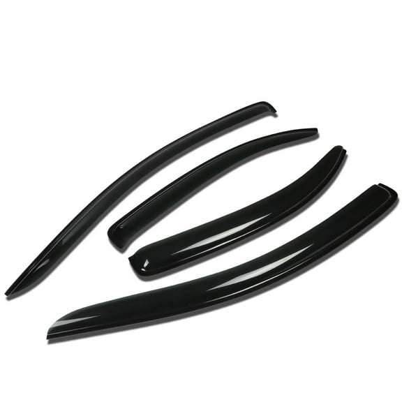 DNA Motoring WVS-235 For 2007 to 2010 Chevy Aveo T250 4pcs Window Vent Visor Deflector Rain Guard (Dark Smoke) 08 09
