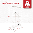 thumbnail image 3 of Origami 2 Pack RPR Series 5 Shelf Steel Rack Holds up to 100 Pounds, White, 3 of 10
