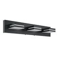 thumbnail image 2 of Aiwen Modern 3-Light Vanity Light with Clear Glass Shades, Matte Black LED Wall Lamp, 2 of 10