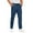 #Dark Blue, variant on DPTALR Men's Fashion Solid Color Casual Trousers with Pockets, Long Length, Blue Big and Tall Men M
