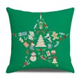thumbnail image 1 of Monstrate Funda de almohada navideña con estampado navideño, funda de cojín para sofá, funda con estampado navideño, decoración para el Kits de decoración para fiestas No.07, 1 of 6