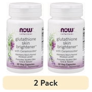 (2 pack) NOW Foods Glutathione Skin Brightener, 30 Vegetable Capsule