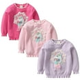 thumbnail image 3 of SILVERCELL 2-9T Girls Boys Crewneck Sweaters Long Sleeve Knitted Hoodie Sweatshirts Tops, 3 of 3