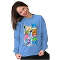 thumbnail image 4 of XOMG POP Cute Kinley Vibes Cartoon Women Plus Size Sweatshirt Brisco Brands 2X, 4 of 5
